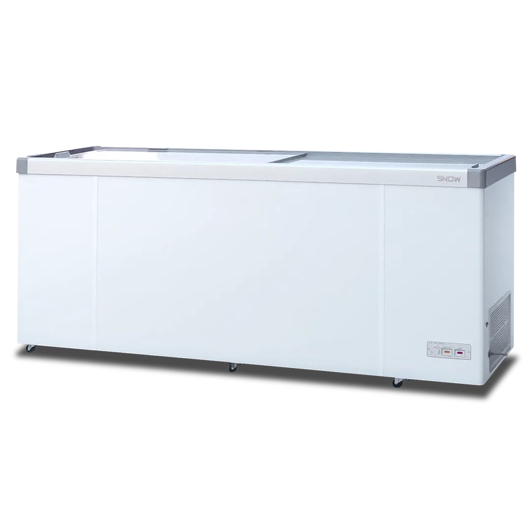 Sliding Glass Lid Display Chest Freezer