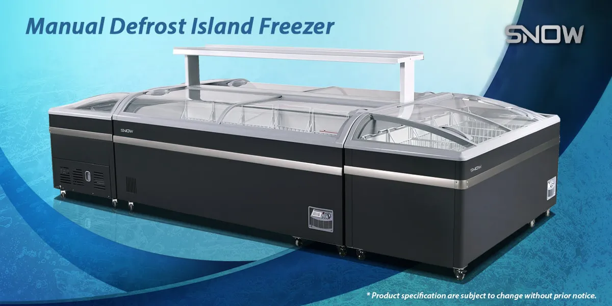 Manual Defrost Island Freezer